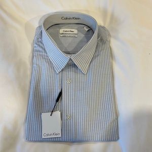BNWT Calvin Klein Pima Cotton regular fit dress shirt